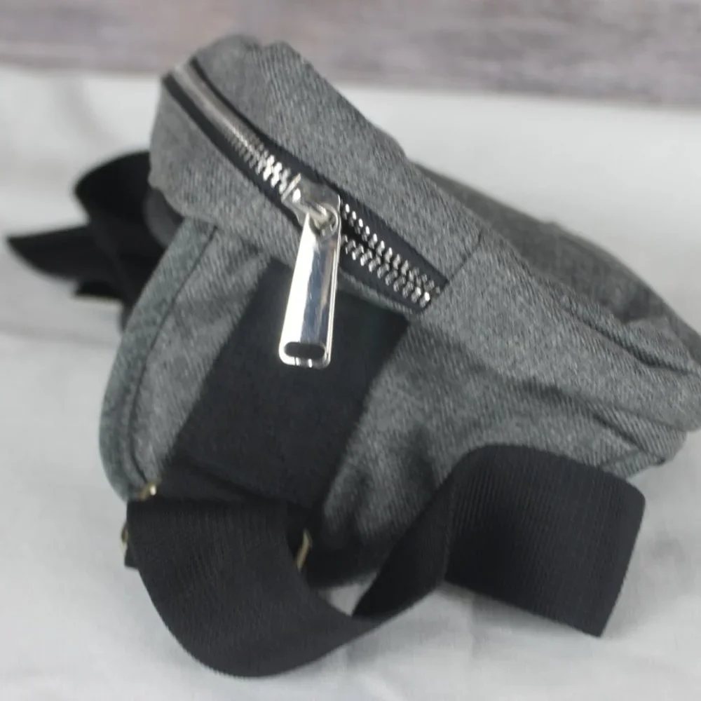 Ashbury by Spector & Co. Cross body Bag Duffle Travel Tote- Charcoal Gray New